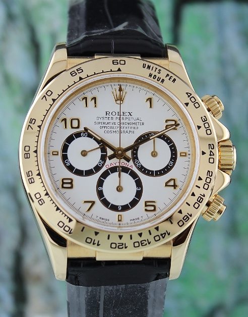 (image for) ROLEX 18K MEN YELLOW GOLD DAYTONA COSMOGRAPH INVERTED "6" / 16518